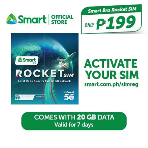 smart bro sim card on phone|Smart Bro Rocket SIM 199 .